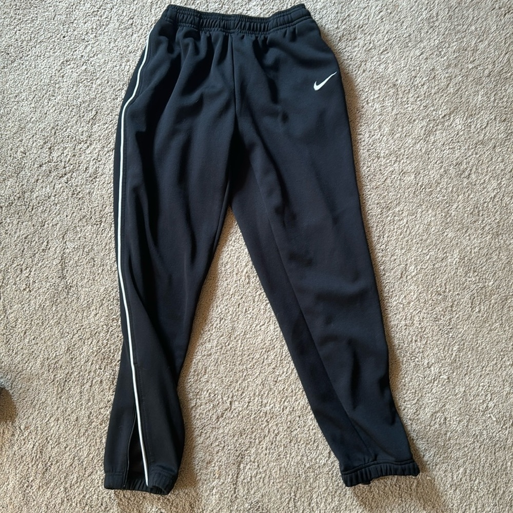 Nike soccer warm up joggers with zipper
